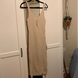 Sexy Nude Midi Dress NWT